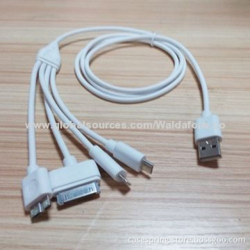 New 1-to-4 Universal USB Multi-charger Cable for Mobile Phones with 1/2/3m Length